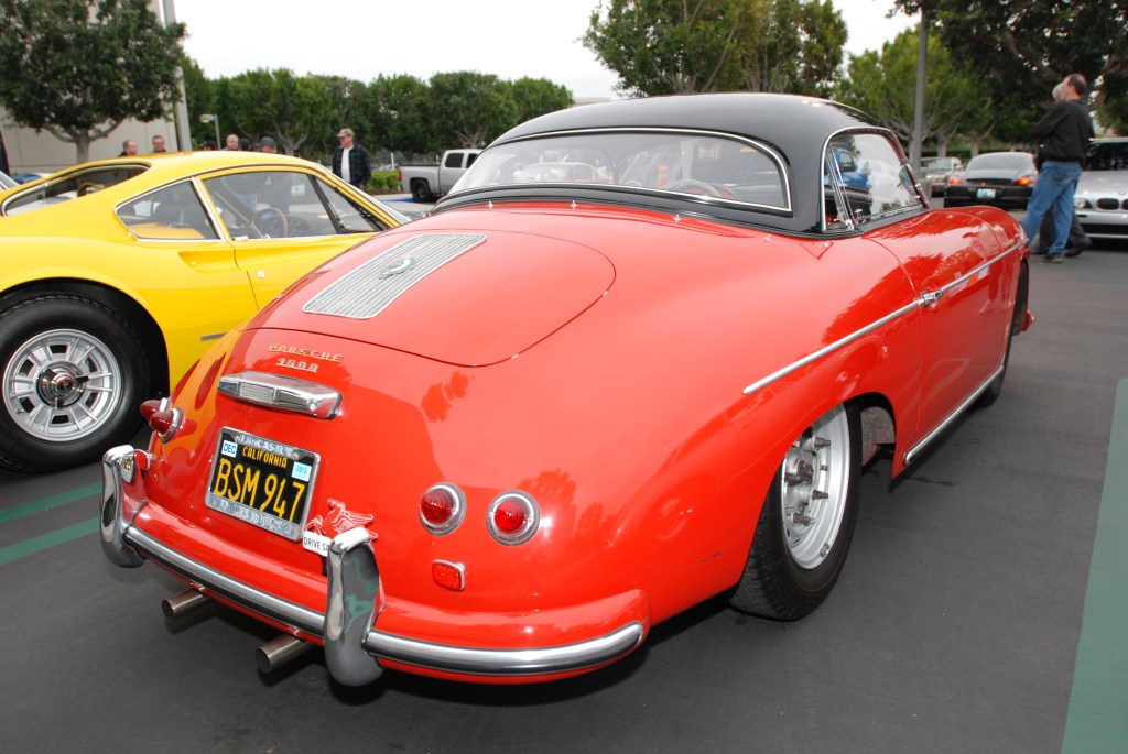 356 speedster w/ black hard top option_3/4 rear view_Cars&Coffee/Irvine_3/31/12