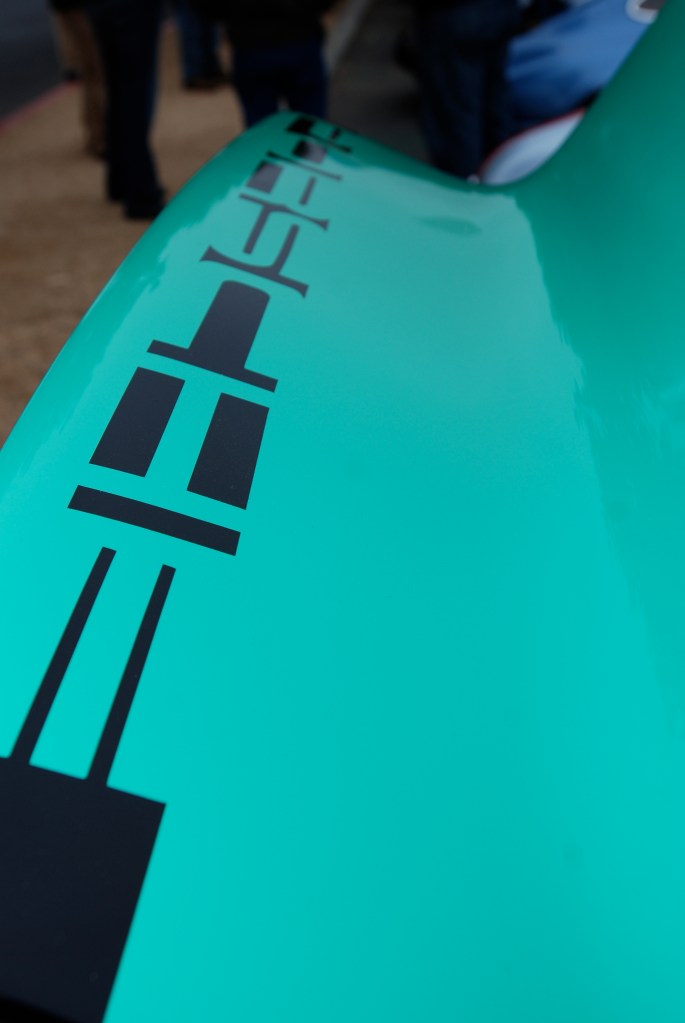 1973 green Porsche 911 Carrera RS #280_ducktail graphic detail_Cars&Coffee/Irvine_3/31/12