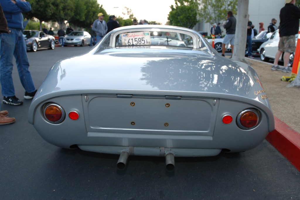 Silver Porsche 904 GTS_rear view_F.A. Porsche Tribute_Cars&Coffee/Irvine_4/7/12