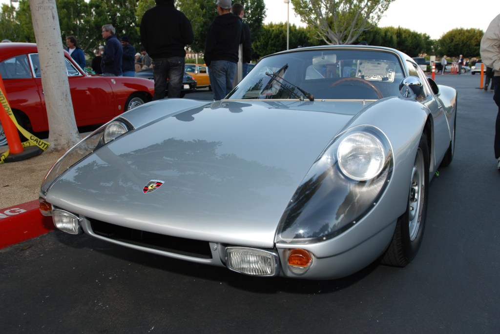 Silver Porsche 904 GTS_ front view_F.A. Porsche Tribute_Cars&Coffee/Irvine_4/7/12
