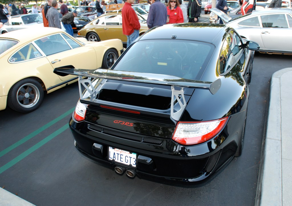 Black on black Porsche 997 GT3RS _F.A. Porsche Tribute_Cars&Coffee/Irvine_4/7/12
