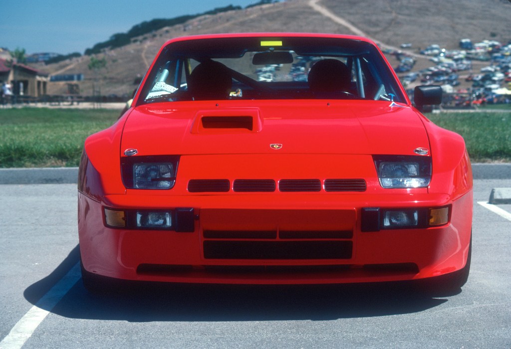 Red Porsche 924 Carrera GTS Club Sport_front view_Monterey Historics _Laguna Seca_Aug 82