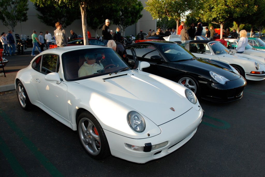 White Porsche 993 Carrera 4S_Cars&Coffee/Irvine_April 28,2012