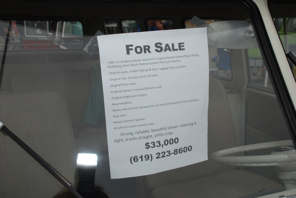 1967 13 window deluxe bus_ for sale description_The 2012 O.C.T.O  show_June 9, 2012