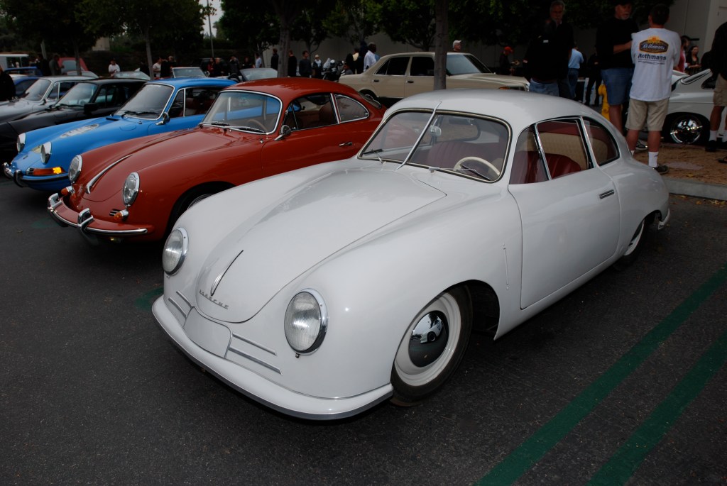 Ivory Porsche 356/2 Gmund coupe_Porsche row_cars&coffee_July 7, 2012 Ivory Porsche 356/2 Gmund coupe_Porsche row_cars&coffee_July 7, 2012