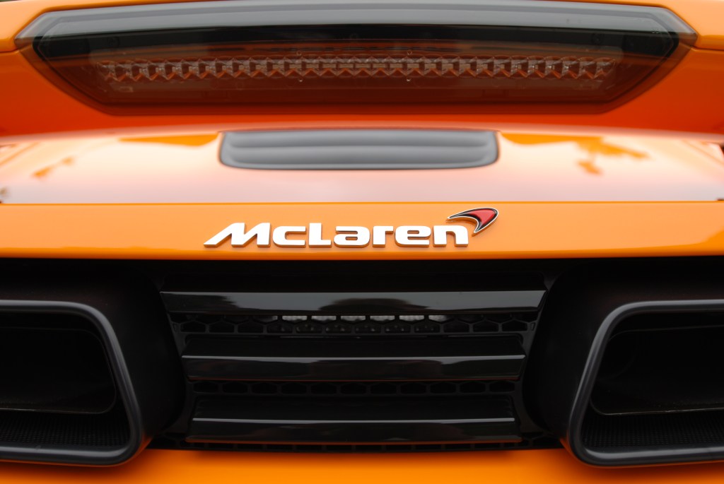 "McLaren Orange" McLaren MP4-12C_ rear deck  and exhaust detail_Cars&Coffee/Irvine_June 23, 2012