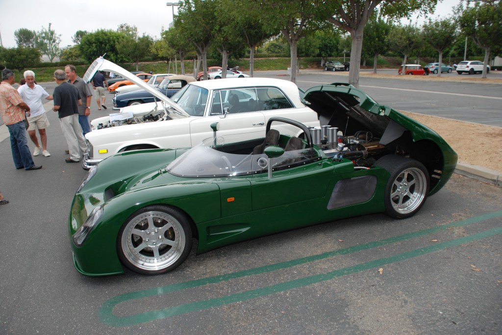 British Racing Green Ultima Can Am_3/4 side view_Cars&Coffee/Irvine_August 25, 2012