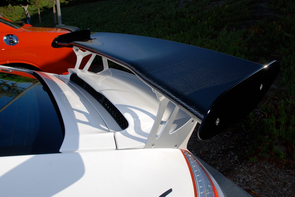 White Porsche GT3RS_rear wing & shadows_Cars&Coffee / Irvine_July 28, 2012 White Porsche GT3RS_rear wing & shadows_Cars&Coffee / Irvine_July 28, 2012