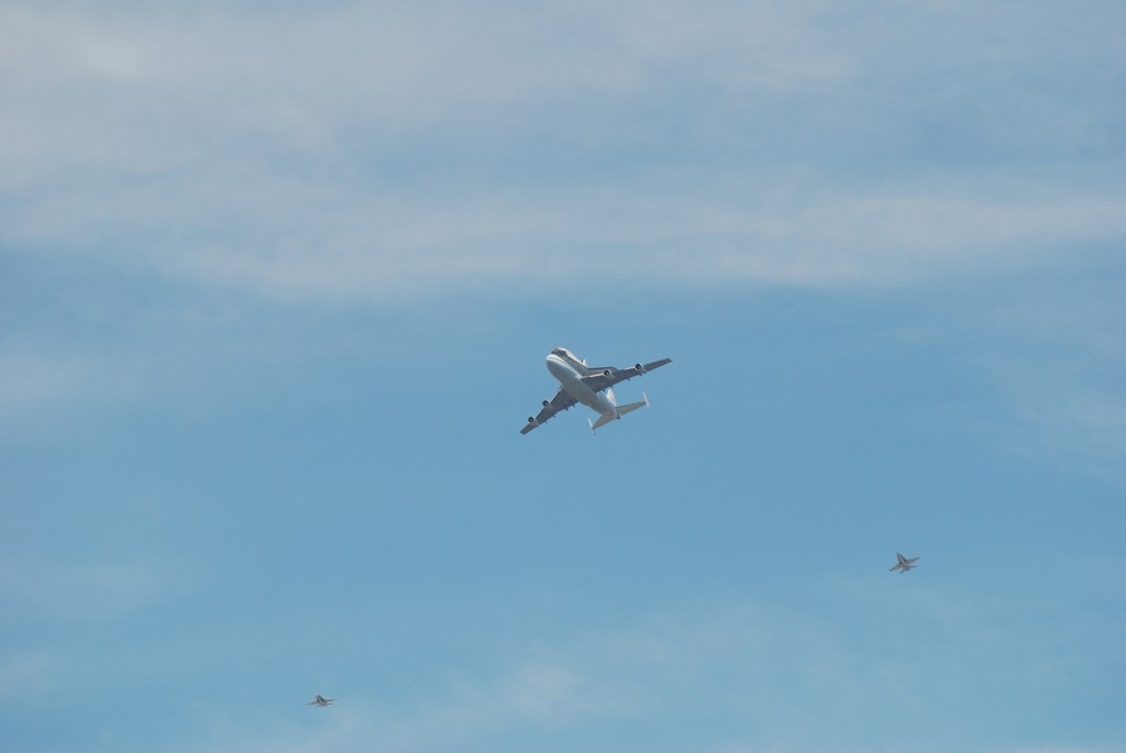 Space shuttle Endeavour's final flight_second approach towards South Pasadena, CA_photo 2_Friday September 21, 2012