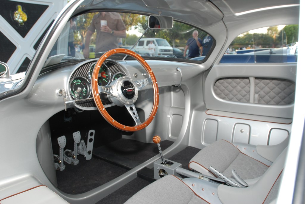 silver Vintech P-550 tribute_interior shot, drivers side_Cars&Coffee/Irvine_September 1, 2012