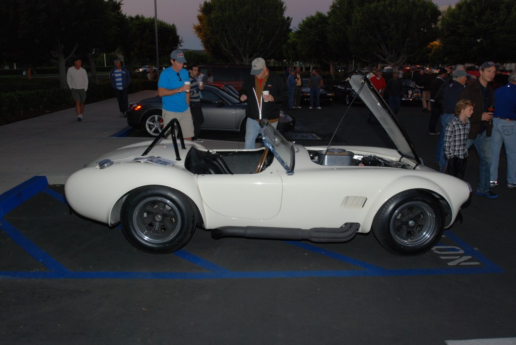 Wimbledon white, 1964 right hand drive Shelby 427 Cobra_side view_Cars&Coffee_October 27, 2012