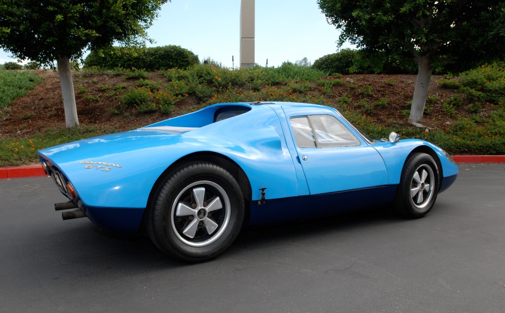 Blue 1964 Porsche 904 Carrera GTS_3/4 right rear view& reflections_Cars&Coffee_September 29, 2012