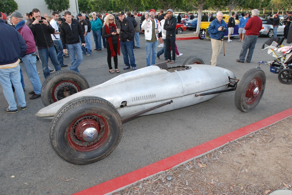 Bonneville belly tanker_3/4 side view Cars&Coffee_October 6, 2012