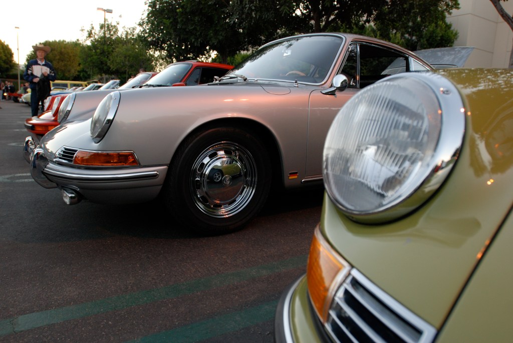 Porsche row_911 headlights & reflections_Cars&Coffee_October 27, 2012