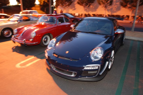 2011 Dark Blue Porsche GT3 RS4.0_ front view_Cars&Coffee, Irvine 2011 Dark Blue Porsche GT3 RS4.0_ front view_Cars&Coffee, Irvine_DSC_0012