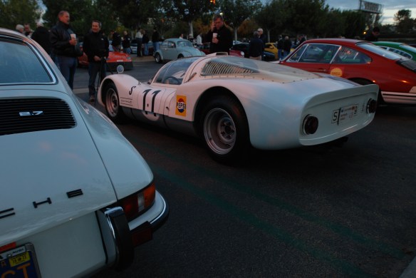 White 1966 Porsche 906 race car_3/4 rear view_Cars&Coffee/Irvine_December 29, 2012_DSC_0524