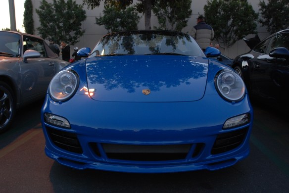 2011 Pure Blue Porsche 997 Speedster_front view_Cars&Coffee/Irvine_January 12, 2013
