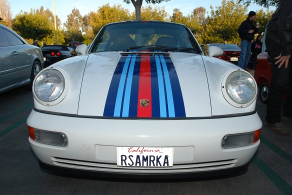 white1993 Porsche type 964 RS America_front view_Cars&Coffee/Irvine_January 12, 2013