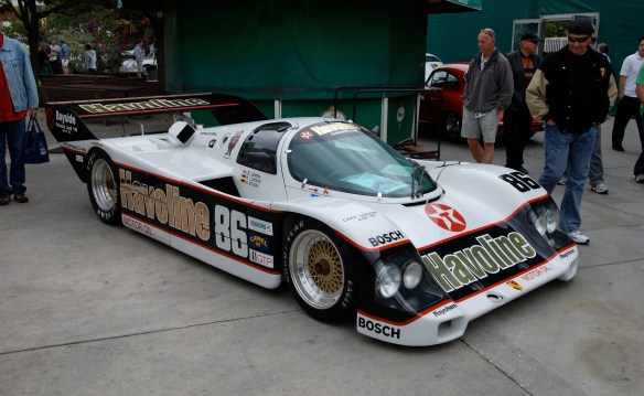 White Texaco /Havoline Porsche 962C_ 3/4 front view_Phoenix club all Porsche Swap & Display_3/03/13