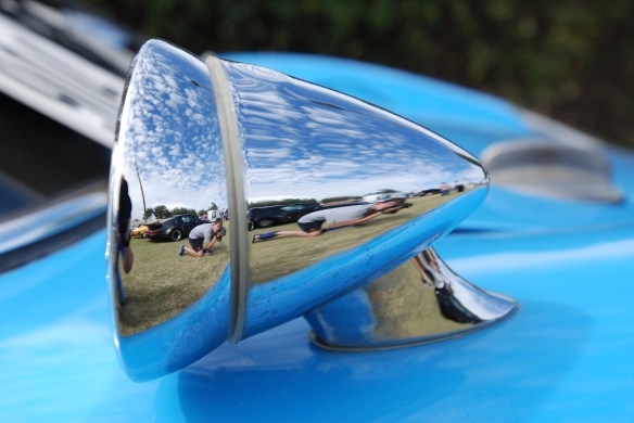 Blue 1964 Porsche 904 Carrera GTS prototype_Butzi 904-002_fender mounted mirror reflections_Phoenix club all Porsche Swap & Display_3/03/13