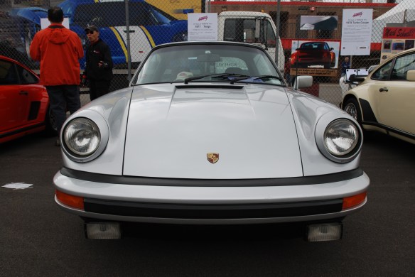 50th anniversary  of the Porsche 911 display_ Silver 1977 911 Targa  / front view _California Festival of Speed_April 6, 2013