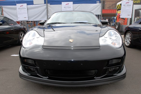 50th anniversary  of the Porsche 911 display_Black  2001 Turbo / front view _California Festival of Speed_April 6, 2013
