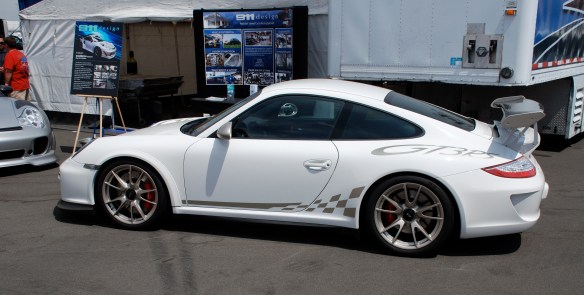 911 design display_White Porsche GT3RS_California Festival of Speed_April 6, 2013