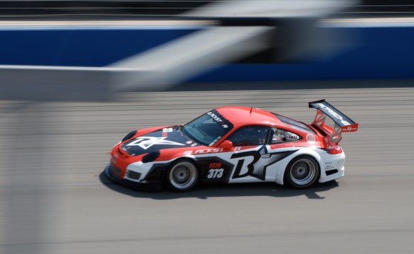 Blackstar Porsche GT3 Cup car#373_pan shot _California Festival of Speed_April 6, 2013