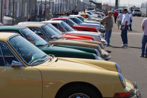 50th anniversary  of the Porsche 911 display_Early 911s, side view _California Festival of Speed_April 6, 2013