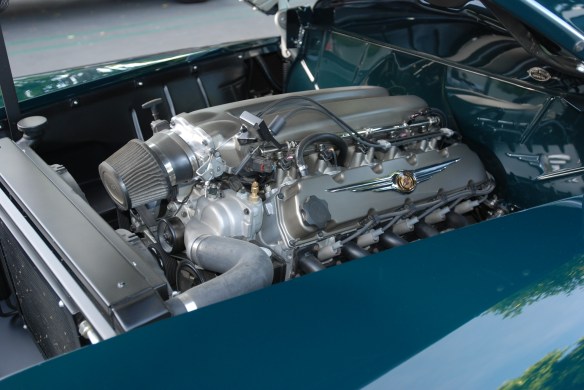 Green vintage Chrysler Town & Country "woody" convertible_Viper V-10 motor_Cars&Coffee/Irvine_April 20, 2013