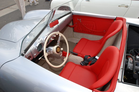 Porsche 356-01 recreation_ interior overview, from drivers side_C&C show-June 22, 2013