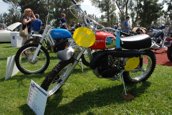 1970 Husqvarna 400 Cross_3/4 side view_Boys Republic / Steve McQueen car&motorcycle show _June 1, 2013