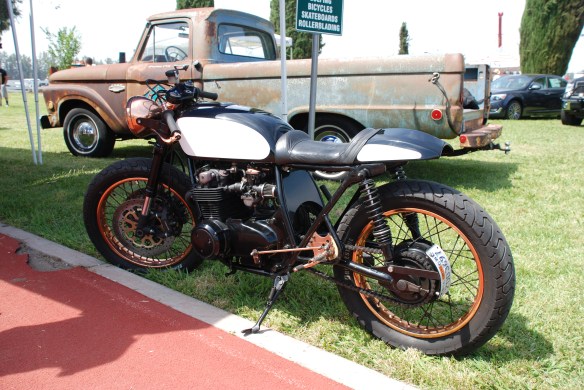 Kott Motorcycles / "The Patina" bike_side view_Boys Republic / Steve McQueen car&motorcycle show _June 1, 2013