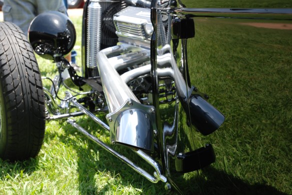 Black 1931 Ford 5 window coupe hot rod_drivers side reflections_Boys Republic / Steve McQueen car&motorcycle show _June 1, 2013