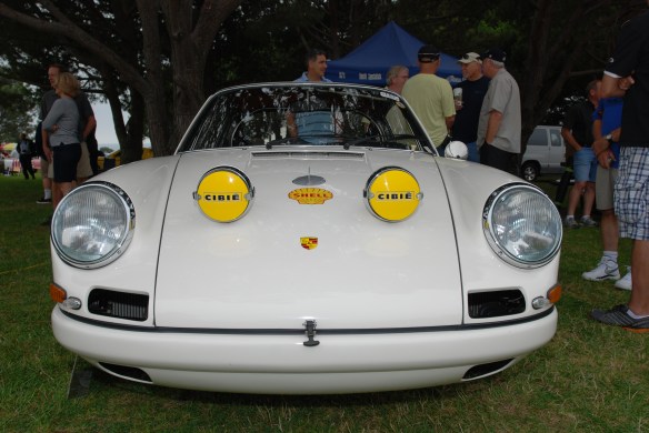 White 1967 Porsche 911R_ front view_356 Club of California Dana Point Concours_ July 21, 2013