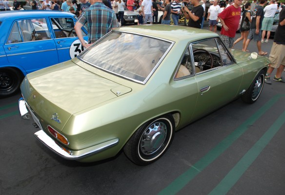 Ice Green 1966 Sylvia (model CSP 311)_3/4 rear view _Cars&Coffee_ August 31, 2013