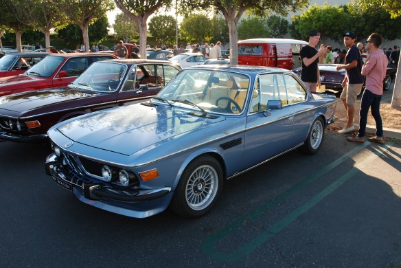 A pair of E9 BMW 3.0 CS models_3/4 front view_cars&coffee/irvine_10/05/13