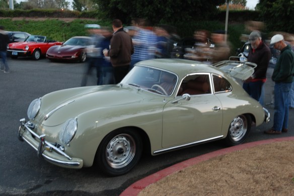 1959 Porsche 356A coupe_3/4 front view_cars&coffee_December 28, 2013