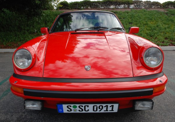 India Red Porsche 911SC coupe_front view_cars&coffee/irvine_November 30, 2013