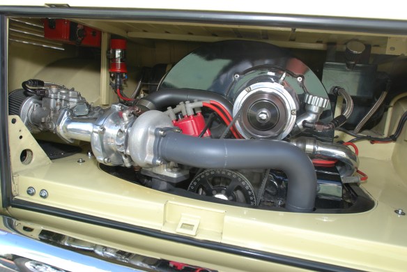 Early 1960s VW Type 2 bus, black & light tan_ turbocharged motor_OCTO Winter meet_Long Beach , CA_February 8, 2014 Early 1960s VW Type 2 bus, black & light tan_ turbocharged motor_OCTO Winter meet_Long Beach , CA_February 8, 2014