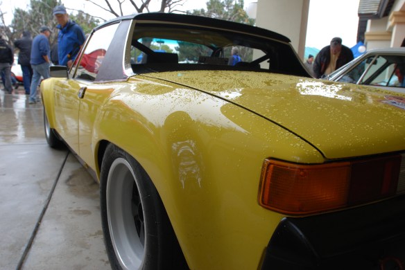 Yellow 1970 Porsche 914-6 GT_fender flare detail_Phoenix Club Car show & Swap_March 3, 2014