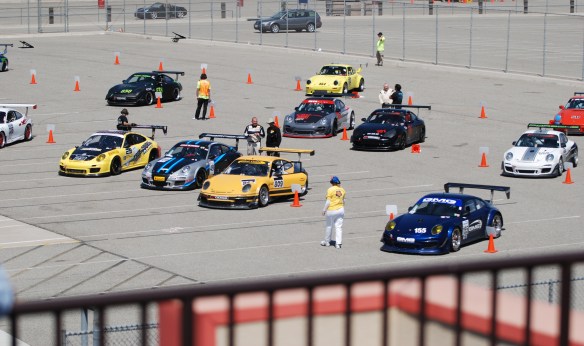 PCA club racing series _grid shot_California Festival of Speed_4/5/14
