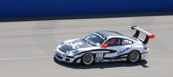 PCA club racing series_ GT3 Cup cars _#496 air powered racing GT3 at speed_California Festival of Speed_4/5/14