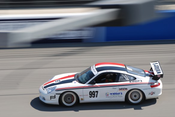 bbi autosport sponsored time trial _white Porsche GT3 cup car #997 at speed_California Festival of Speed_4/5/14