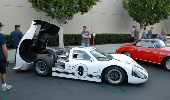 White 1967 Ford GT MK IV_3/4 side view_cars&coffee/irvine_May 10, 2014