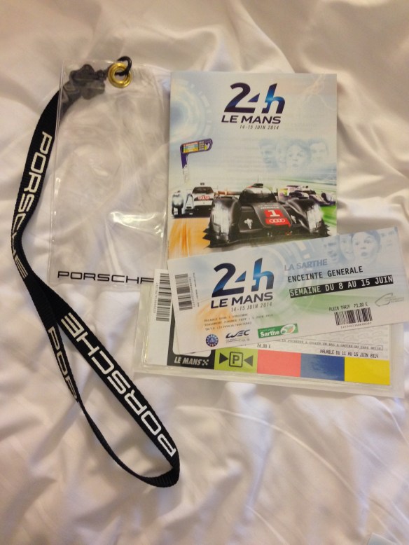 2014 24 Hours of Le Mans ticket and parking pass_June 2014 
