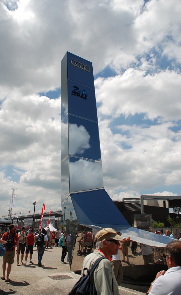 Audi Monolith_village infield_Le Mans24_June 14, 2014