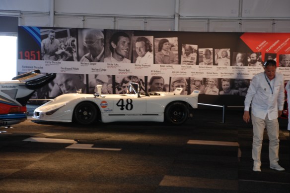 Porsche spirit of Le Mans display_908/02 #48_infield village area_Le Mans24_June 14, 2014