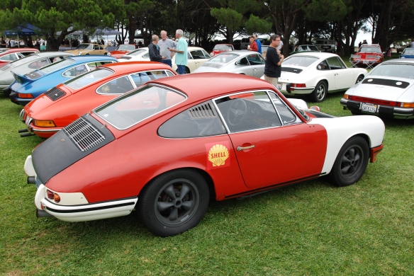 RGRuppe  gathering_Rolly's 1966 911 GT, 3/4 side view_2014 Dana Point concours_July 20, 2014
