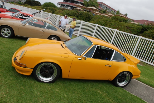 Signal orange Carrera RS recreation_3/4 side view_2014 Dana Point concours_July 20, 2014